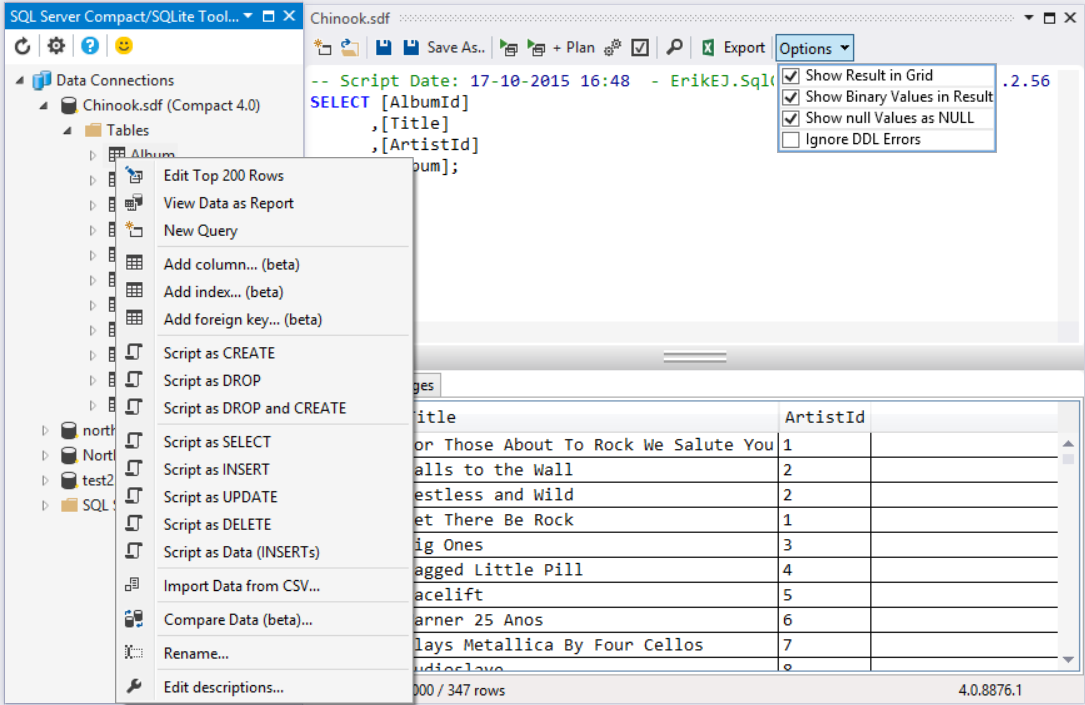 SQLite and SQL Server Compact Toolbox - Visual Studio Marketplace
